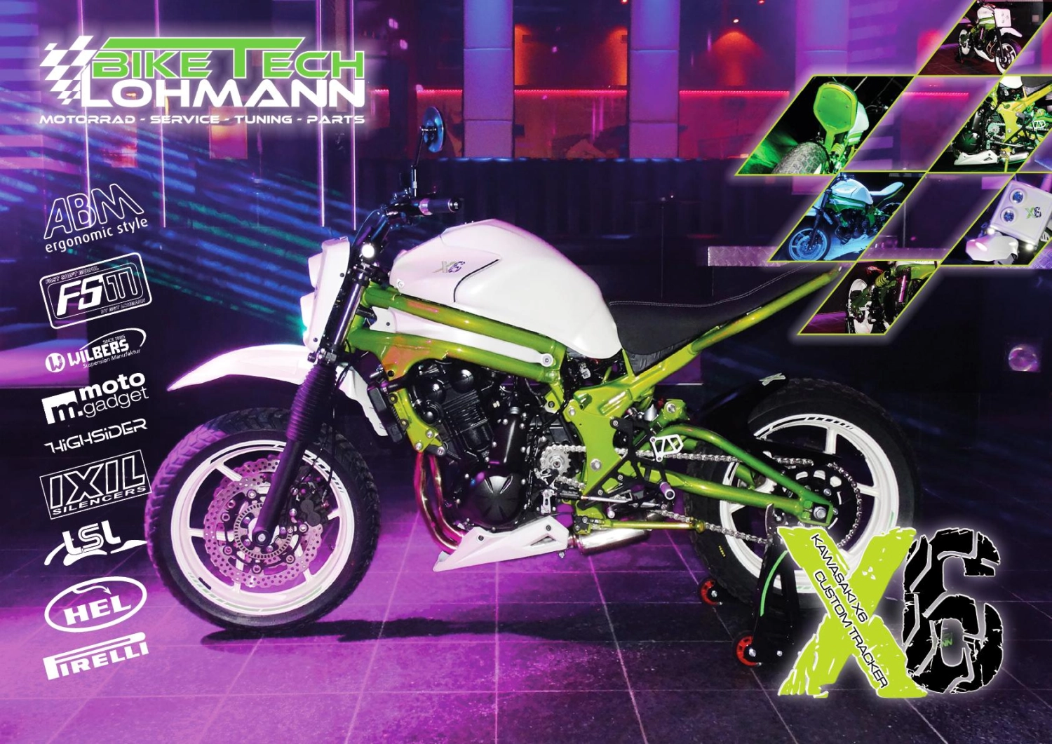 Kawasaki  X6 „Lohmann-Custom“ von Bike Tech Lohmann